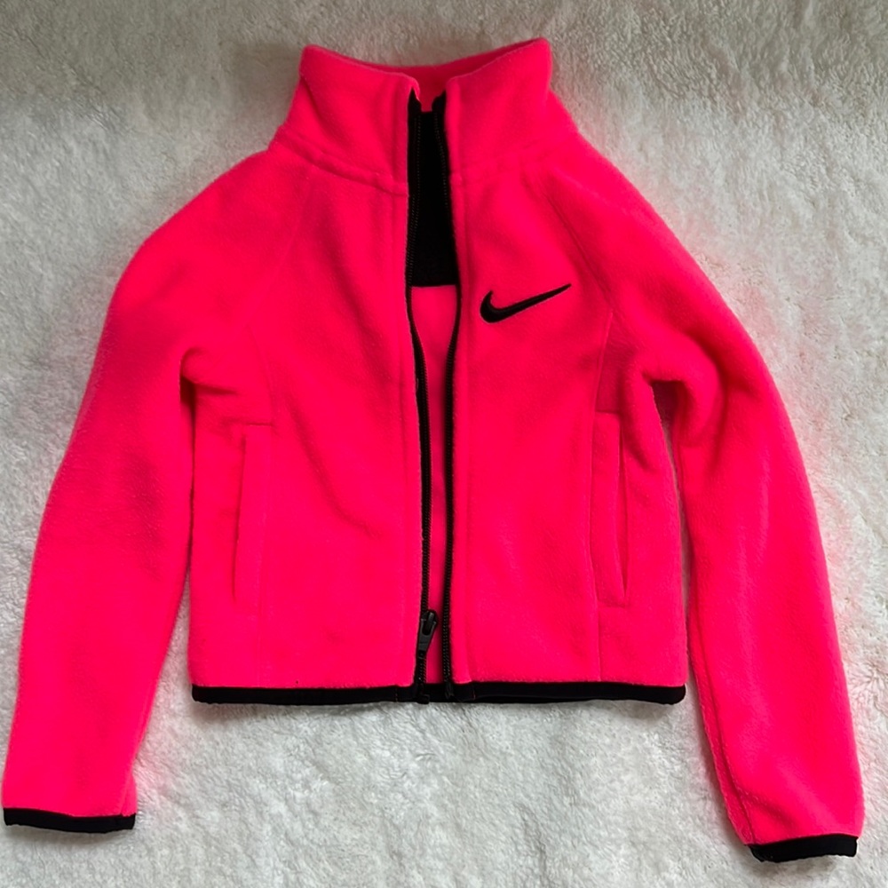 Toddler girls Neon Pink Nike Fleece